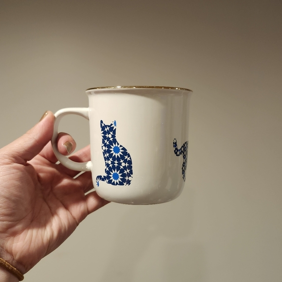 davids tea Other - DAVIDS TEA | Cat Mosaic Mug with Gold Rim